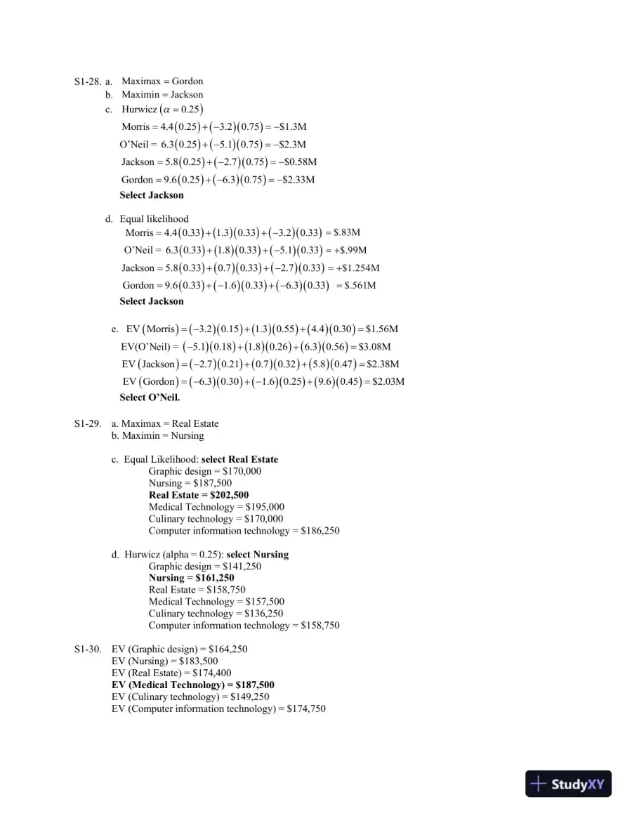 Solution Manual for Operations and Supply Chain Management, 9th Edition, page 18