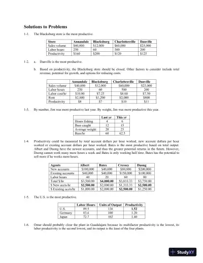 Solution Manual for Operations and Supply Chain Management, 9th Edition - Page 5 preview image