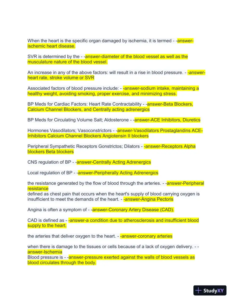 2023-2024 Portage Learning NURS251 Pharmacology Module 3 with Answers (98 Solved Questions), page 3
