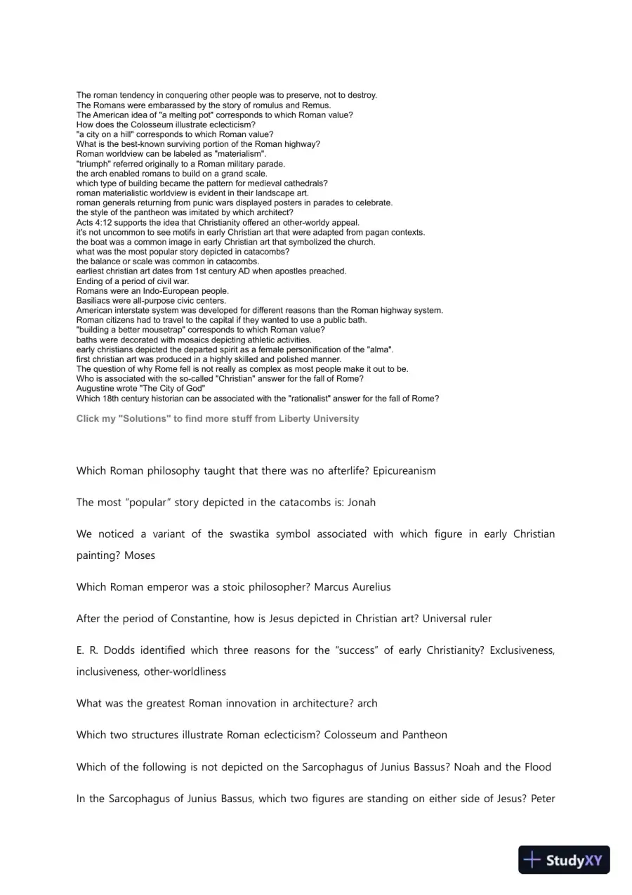 Liberty University CSTU 101 Quiz 4 Complete Solutions Correct Answers Key, page 3