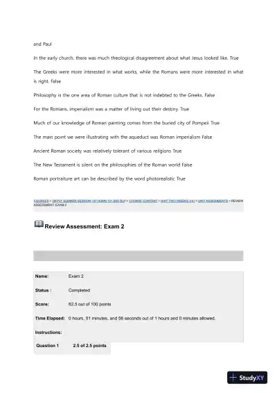 Liberty University CSTU 101 Quiz 4 Complete Solutions Correct Answers Key - Page 4 preview image