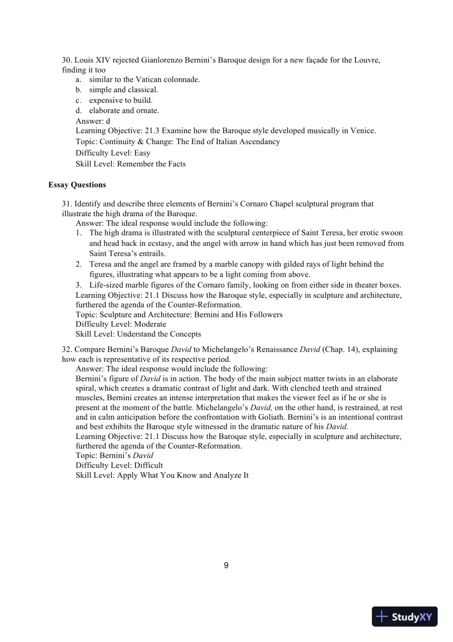 Test Bank for The Humanities: Culture, Continuity, and Change, Volume 2, 4th Edition, page 12
