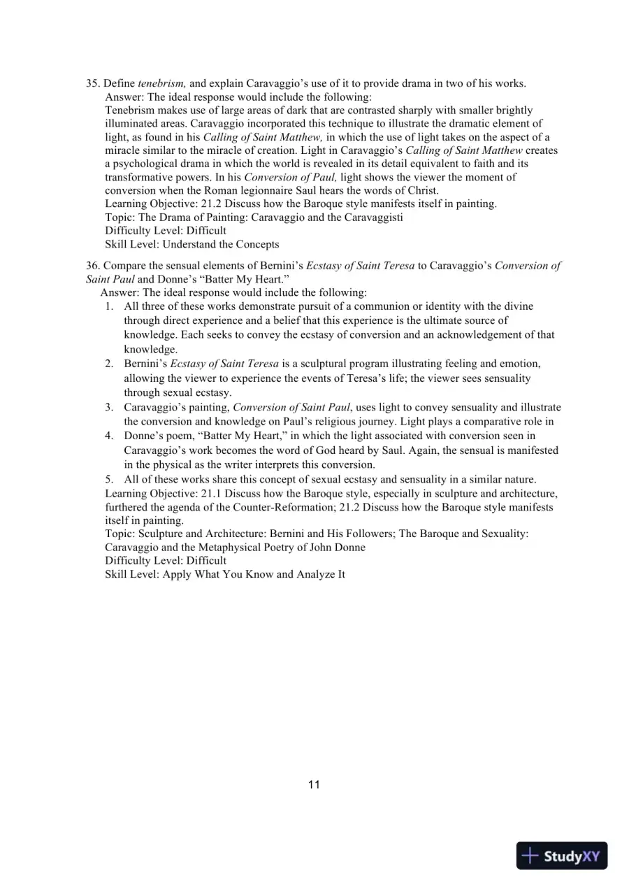 Test Bank for The Humanities: Culture, Continuity, and Change, Volume 2, 4th Edition, page 14