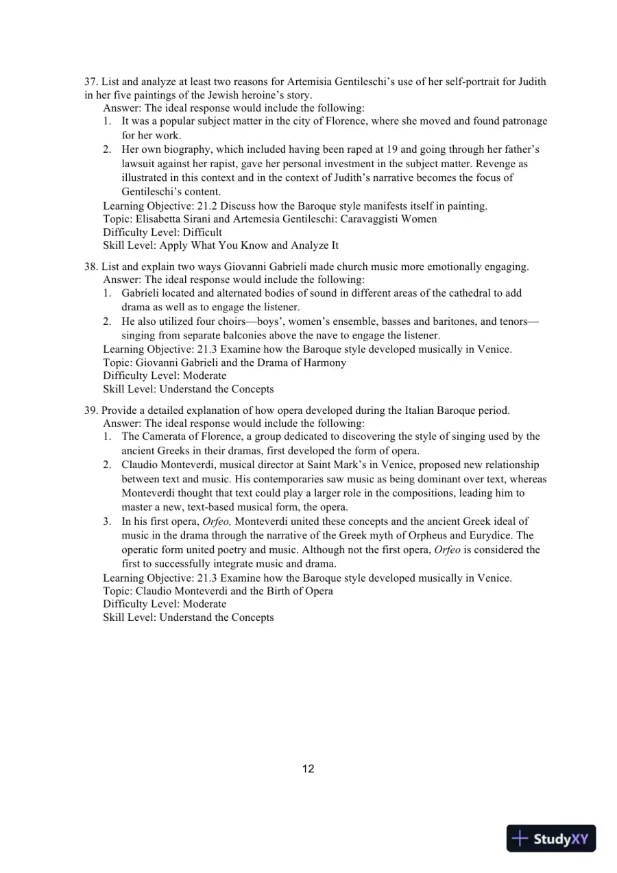 Test Bank for The Humanities: Culture, Continuity, and Change, Volume 2, 4th Edition, page 15