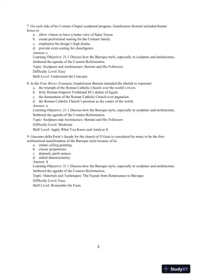 Test Bank for The Humanities: Culture, Continuity, and Change, Volume 2, 4th Edition - Page 6 preview image