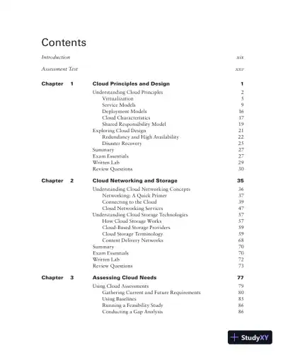 CompTIA Cloud Essentials+ Study Guide: Exam CLO-002 2nd Edition (2020) - Page 16 preview image