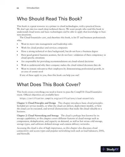 CompTIA Cloud Essentials+ Study Guide: Exam CLO-002 2nd Edition (2020) - Page 23 preview image