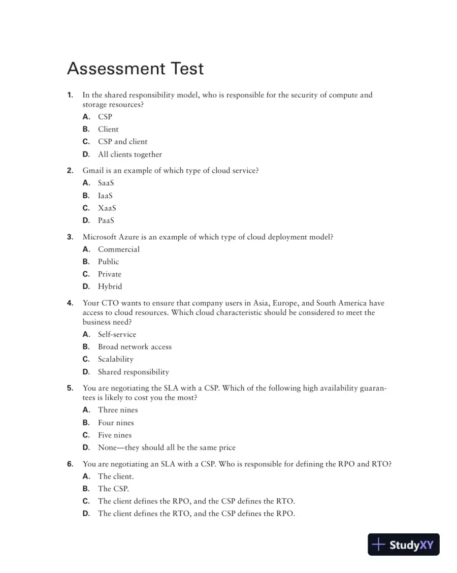 CompTIA Cloud Essentials+ Study Guide: Exam CLO-002 2nd Edition (2020), page 28