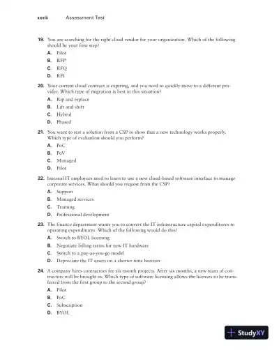 CompTIA Cloud Essentials+ Study Guide: Exam CLO-002 2nd Edition (2020) - Page 31 preview image