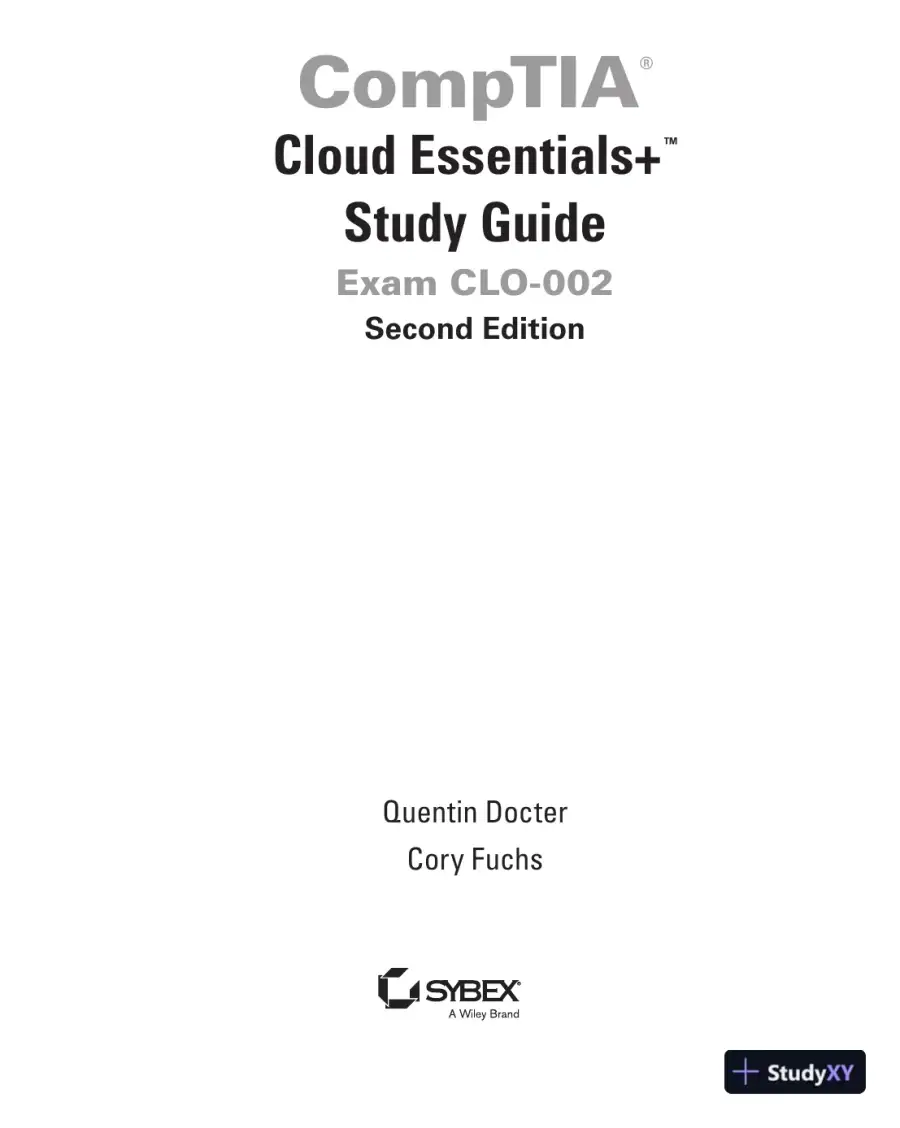 CompTIA Cloud Essentials+ Study Guide: Exam CLO-002 2nd Edition (2020), page 6