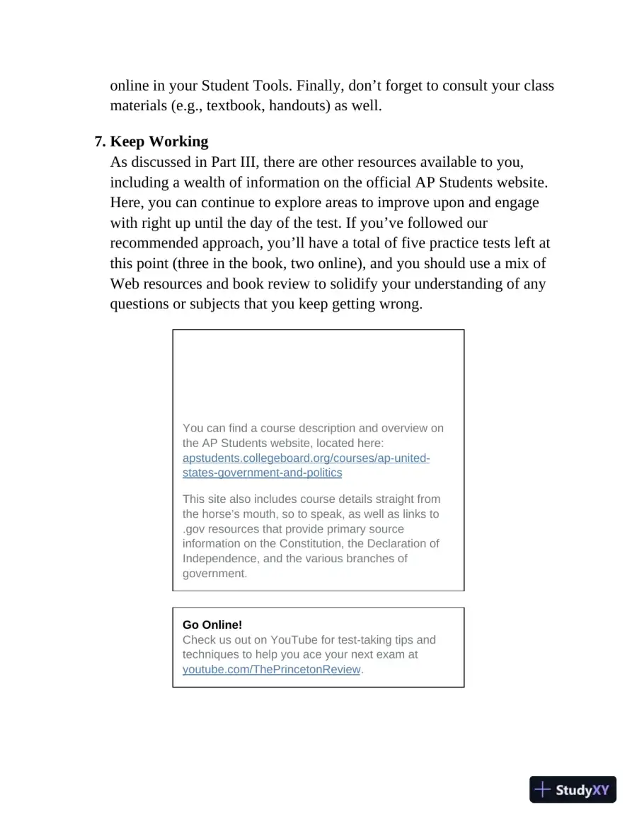 Princeton Review AP U.S. Government and Politics Prep : 3 Practice Tests + Complete Content Review (2023), page 28