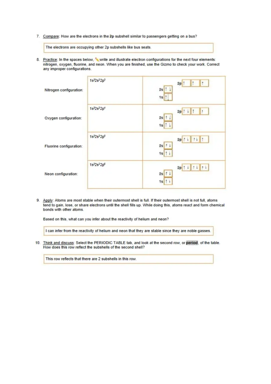 Gabrell Talavera ElectronConfiguration Gizmo, page 3