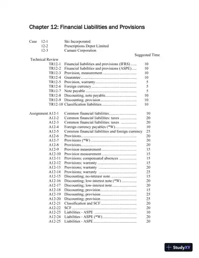 Intermediate Accounting Volume 2, Seventh Canadian Edition Solution Manual - Page 1 preview image