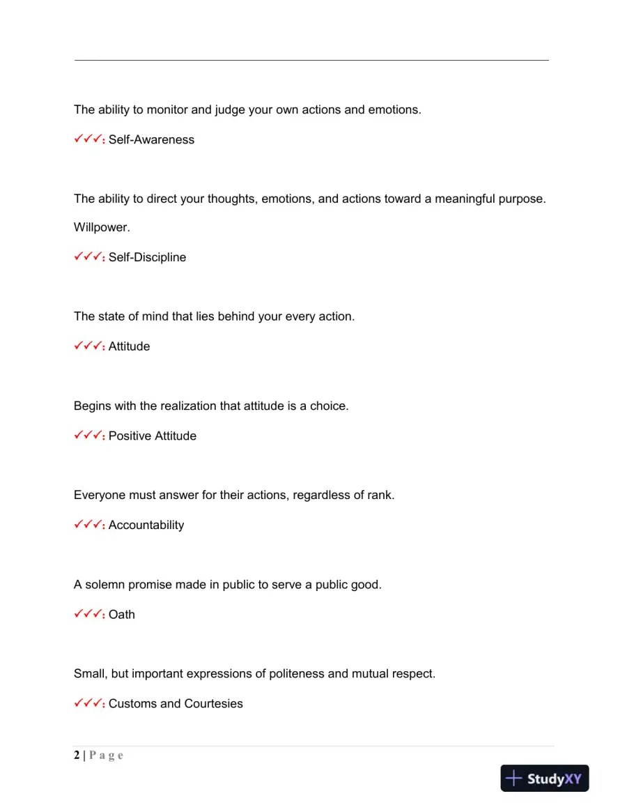 CAP Leadership Practice Exam With Answers (136 Solved Questions), page 3