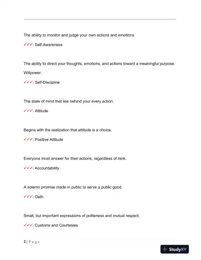 CAP Leadership Practice Exam With Answers (136 Solved Questions) - Page 3 preview image