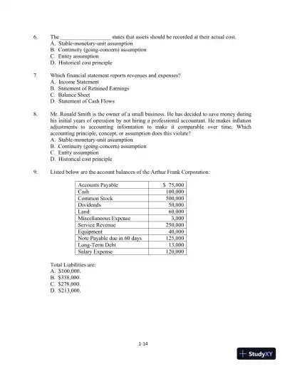 Class Notes for Financial Accounting, 10th Edition - Page 15 preview image
