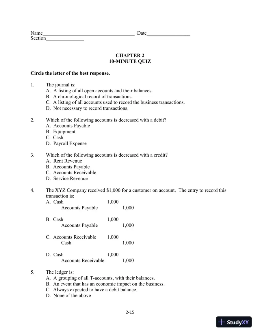 Class Notes for Financial Accounting, 10th Edition, page 31