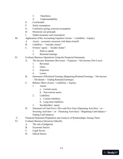 Class Notes for Financial Accounting, 10th Edition - Page 5 preview image