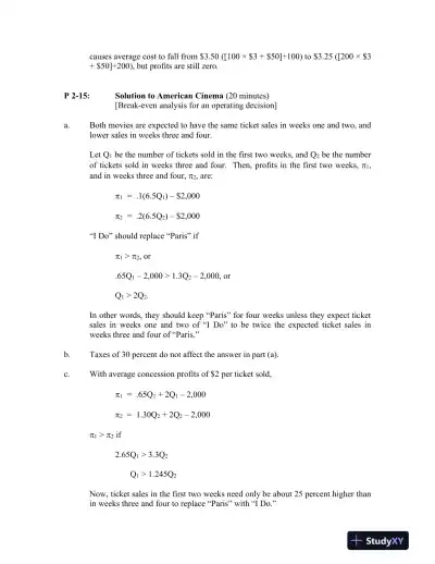 Accounting For Decision Making And Control, 9th Edition Solution Manual - Page 15 preview image