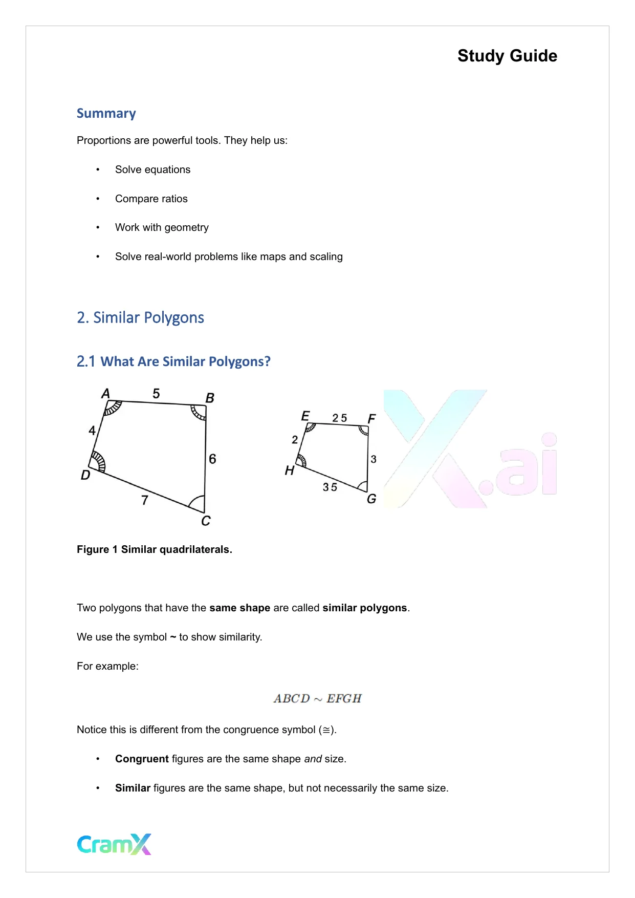 Geometry - Similarity - Page 7 preview image