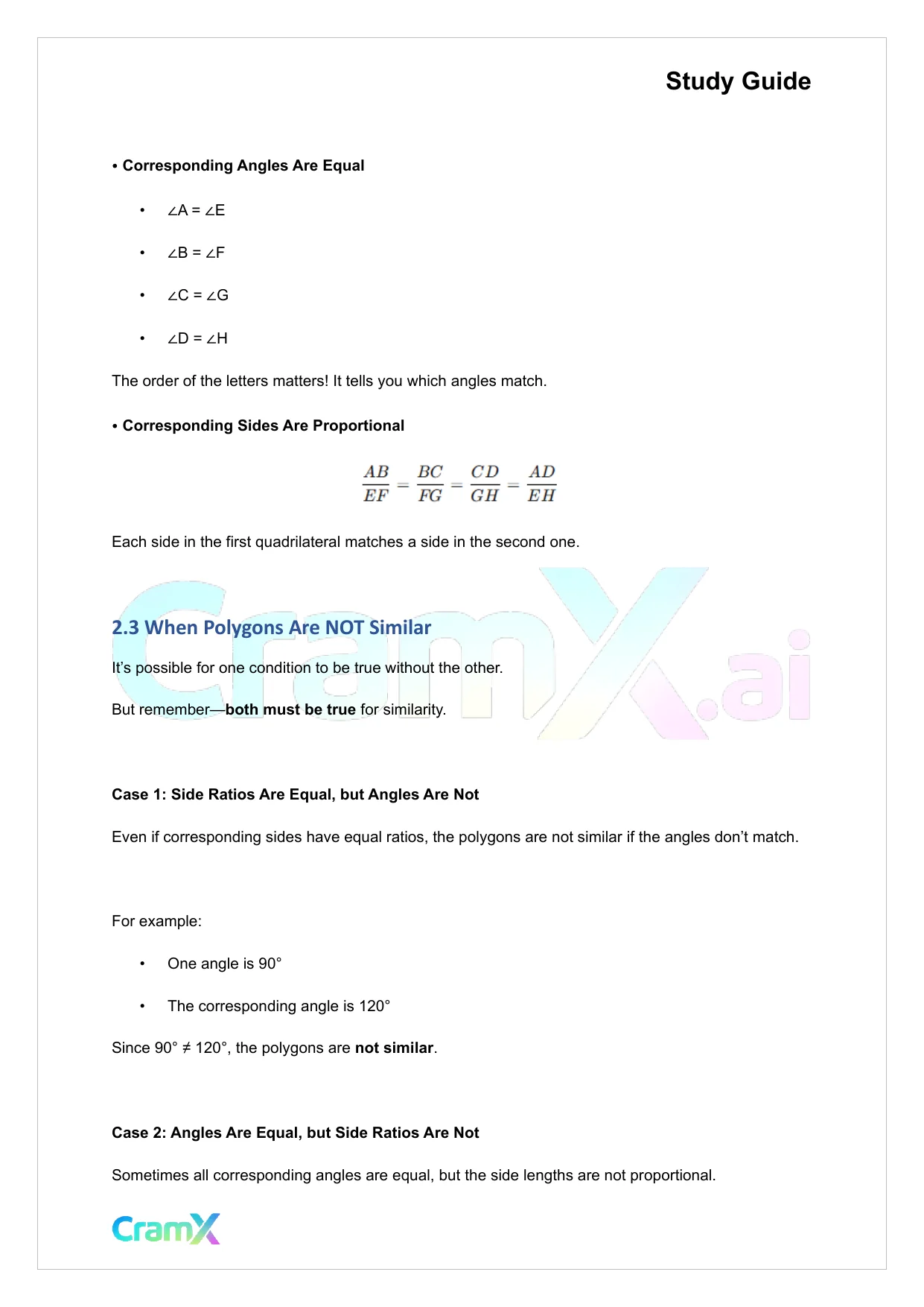 Geometry - Similarity - Page 9 preview image