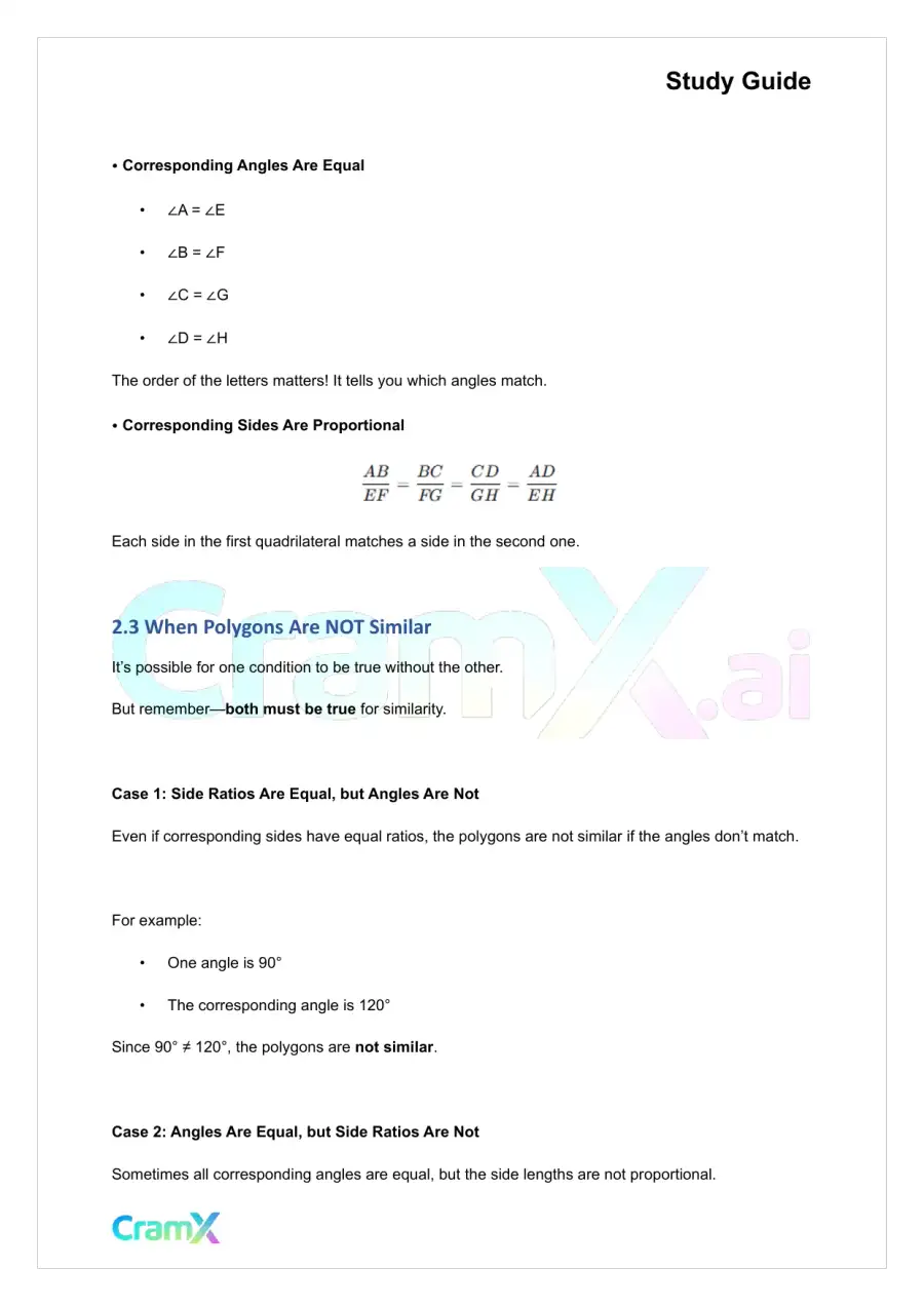 Geometry - Similarity, page 9