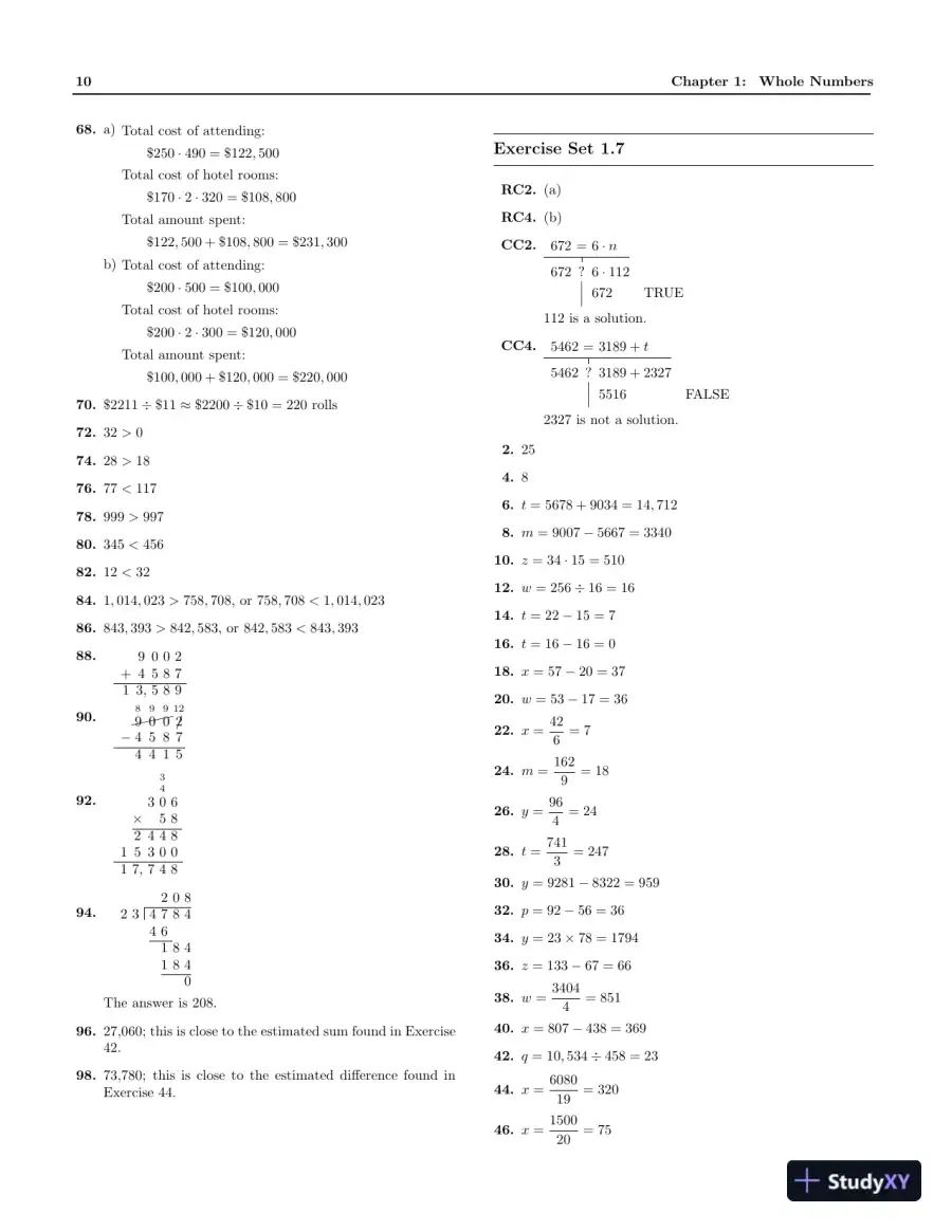 Solution Manual for Basic College Mathematics, 13th Edition, page 13