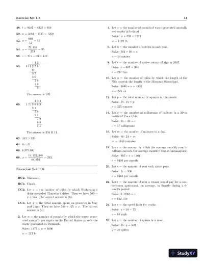 Solution Manual for Basic College Mathematics, 13th Edition - Page 14 preview image