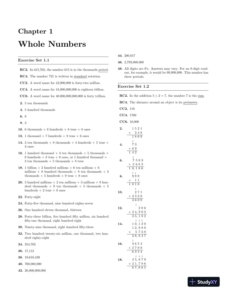 Solution Manual for Basic College Mathematics, 13th Edition, page 4