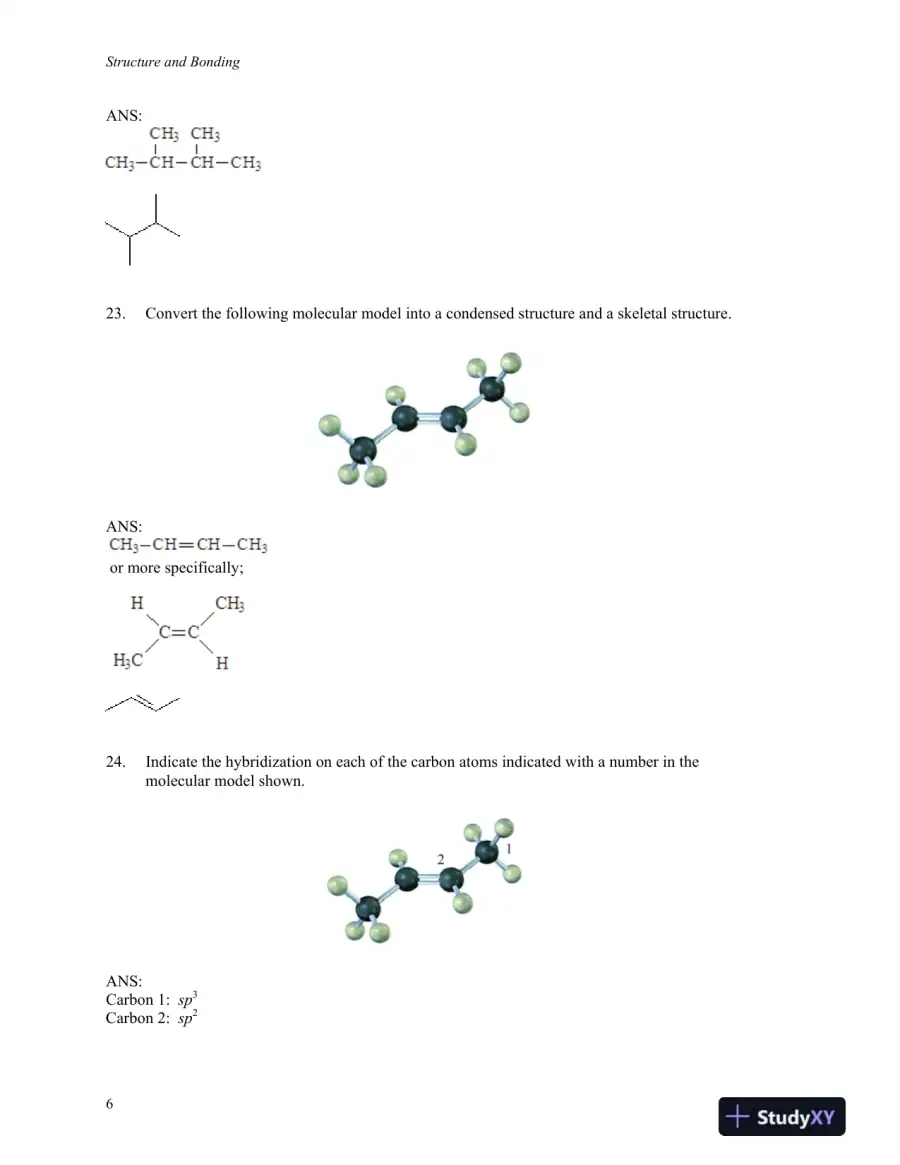 Test Bank for Organic Chemistry, 8th Edition, page 7