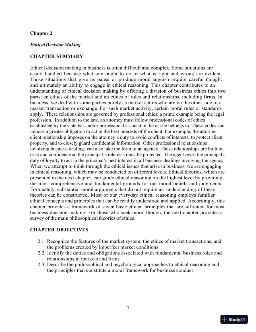 Test Bank For Ethics And The Conduct Of Business 8th Edition Test Bank, page 10