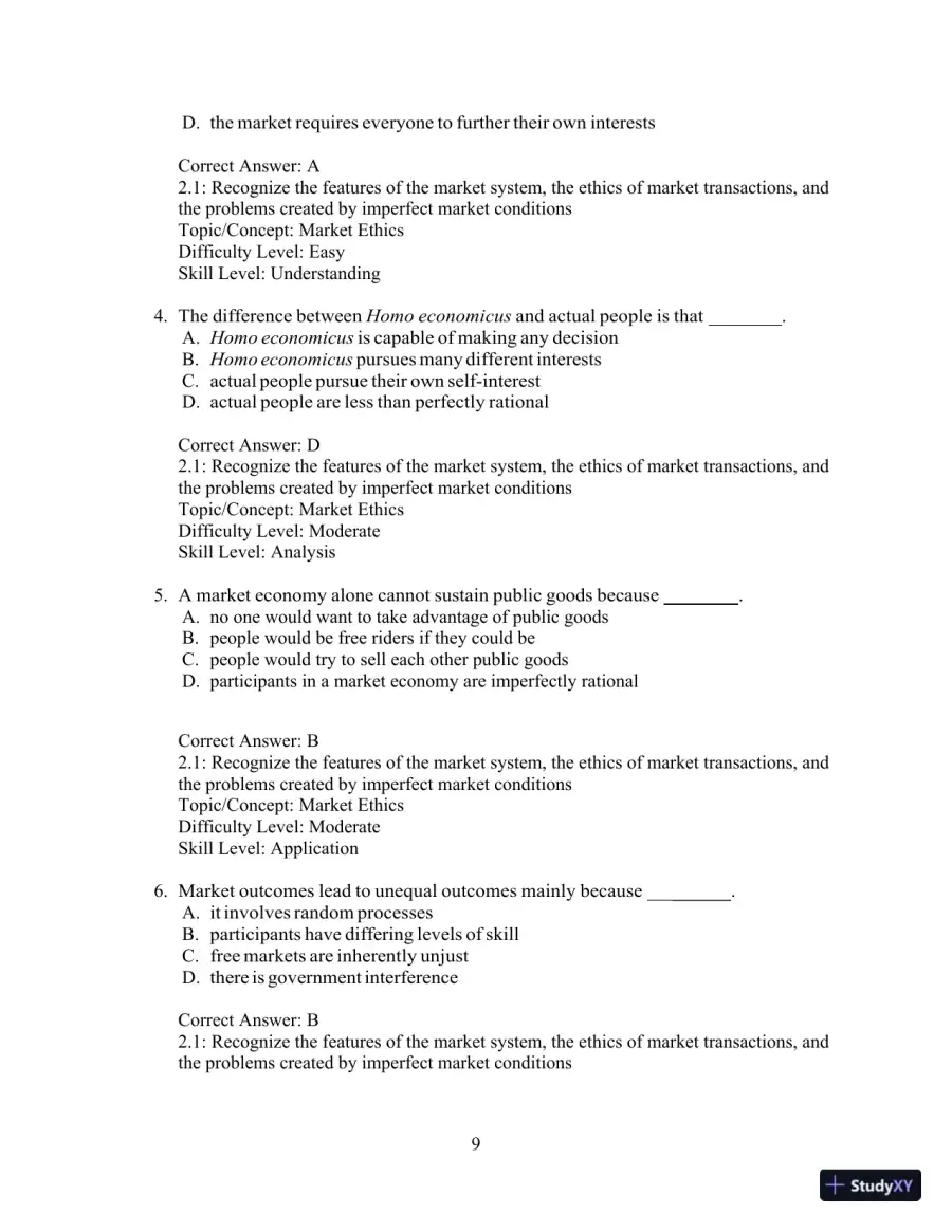 Test Bank For Ethics And The Conduct Of Business 8th Edition Test Bank, page 12