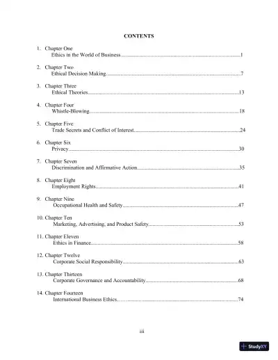 Test Bank For Ethics And The Conduct Of Business 8th Edition Test Bank - Page 3 preview image