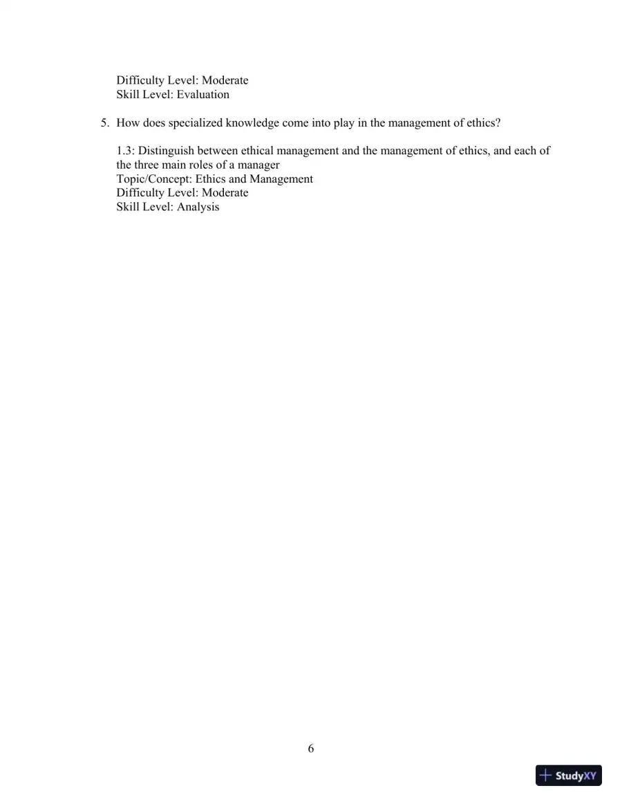 Test Bank For Ethics And The Conduct Of Business 8th Edition Test Bank, page 9