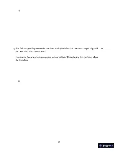 Test Bank For Elementary Statistics, 3rd Edition - Page 25 preview image