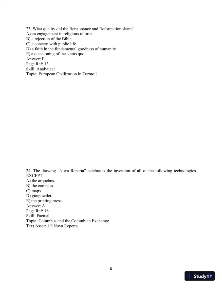 Test Bank For Visions of America: A History of the United States, Combined Volume 2nd Edition Test Bank, page 11