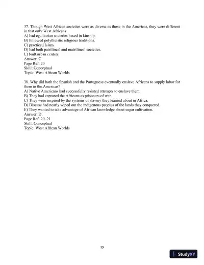 Test Bank For Visions of America: A History of the United States, Combined Volume 2nd Edition Test Bank - Page 16 preview image