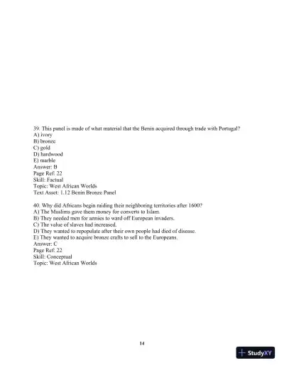 Test Bank For Visions of America: A History of the United States, Combined Volume 2nd Edition Test Bank - Page 17 preview image