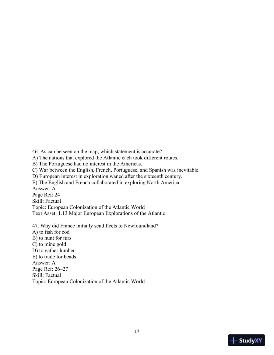 Test Bank For Visions of America: A History of the United States, Combined Volume 2nd Edition Test Bank, page 20