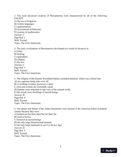 Test Bank For Visions of America: A History of the United States, Combined Volume 2nd Edition Test Bank - Page 5 preview image