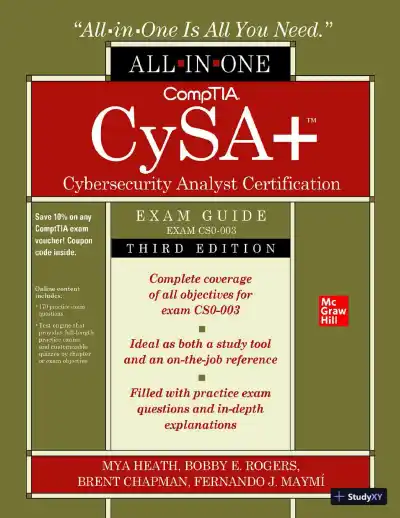 CompTIA CySA+ Cybersecurity Analyst Certification All-in-One Exam Guide (Exam CS0-003) (2024) - Page 1 preview image