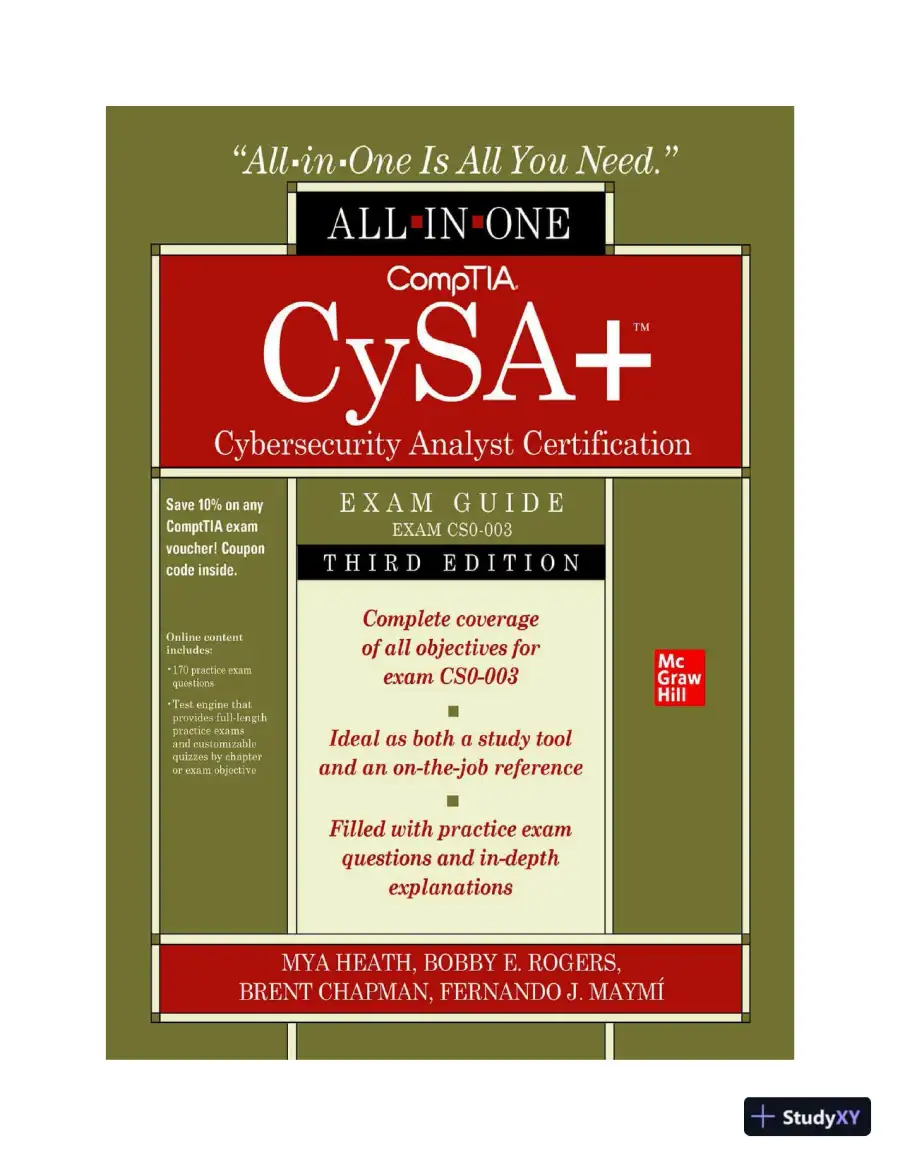 CompTIA CySA+ Cybersecurity Analyst Certification All-in-One Exam Guide (Exam CS0-003) (2024), page 3
