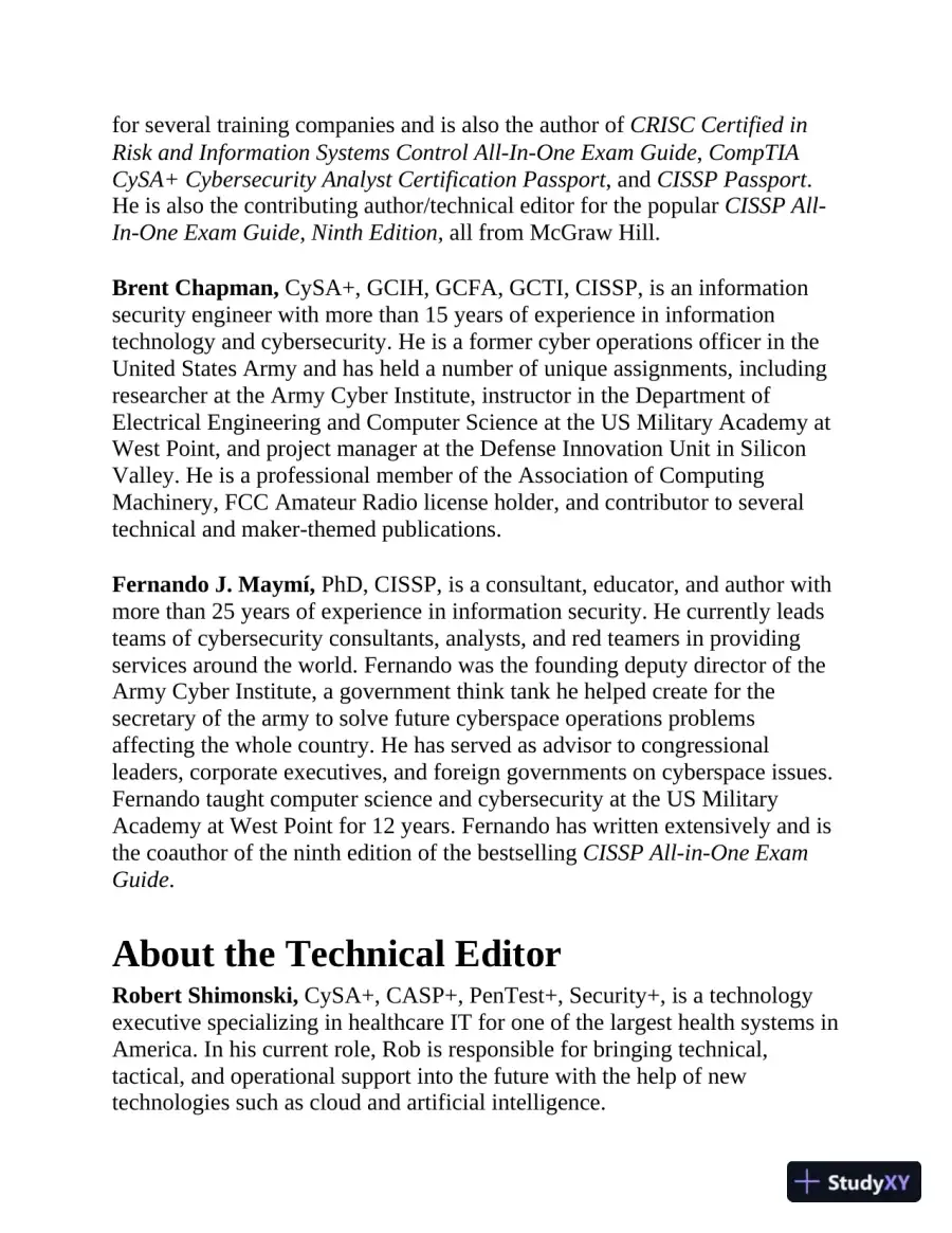 CompTIA CySA+ Cybersecurity Analyst Certification All-in-One Exam Guide (Exam CS0-003) (2024), page 9
