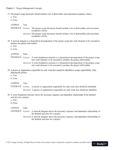 Successful Project Management, 6th Edition Test Bank - Page 10 preview image