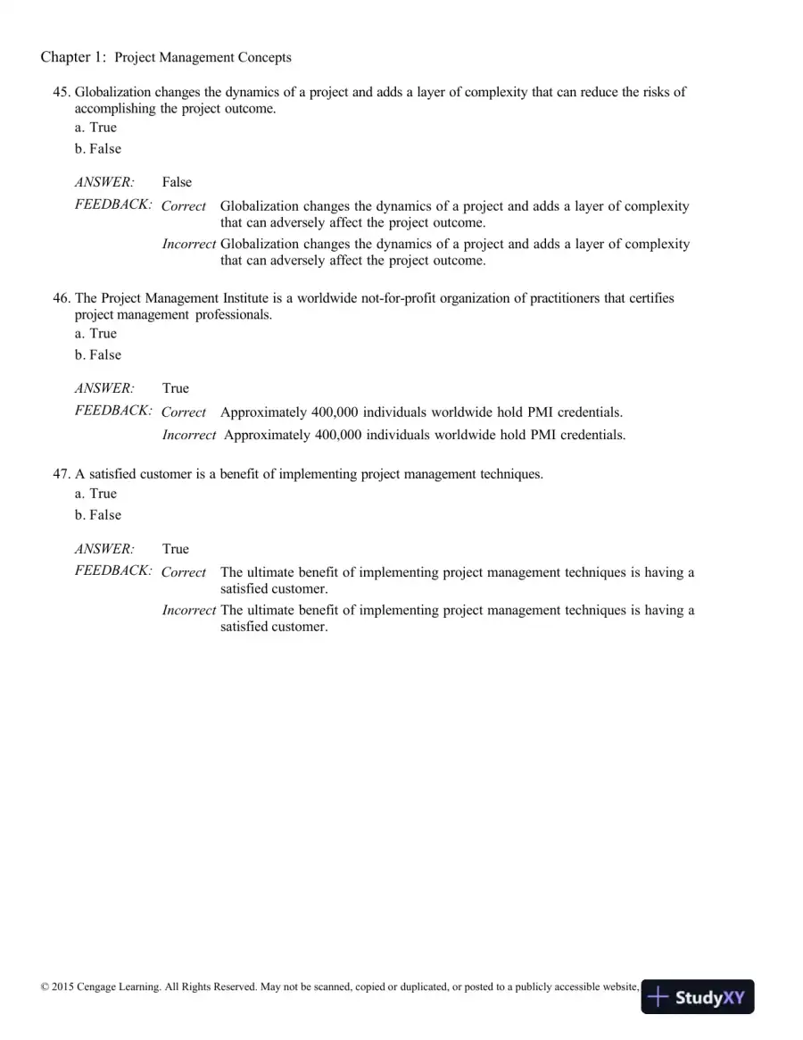 Successful Project Management, 6th Edition Test Bank, page 12