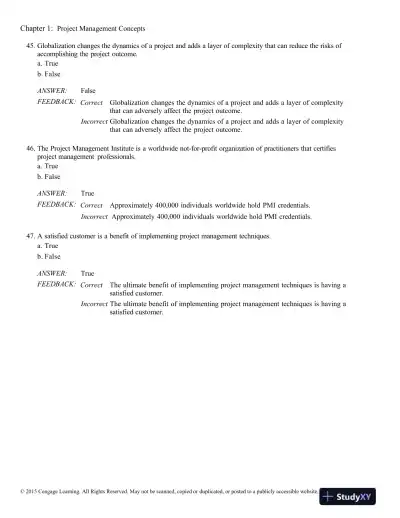 Successful Project Management, 6th Edition Test Bank - Page 12 preview image