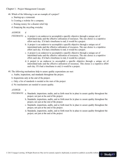 Successful Project Management, 6th Edition Test Bank - Page 13 preview image