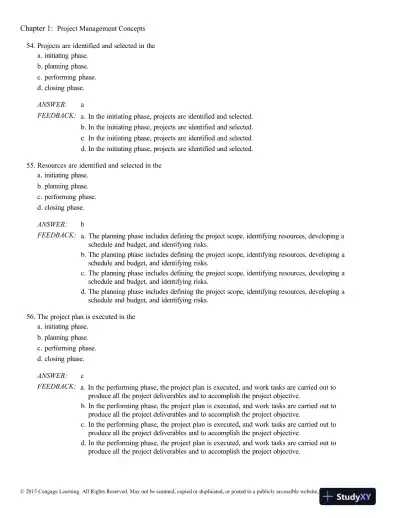 Successful Project Management, 6th Edition Test Bank - Page 16 preview image