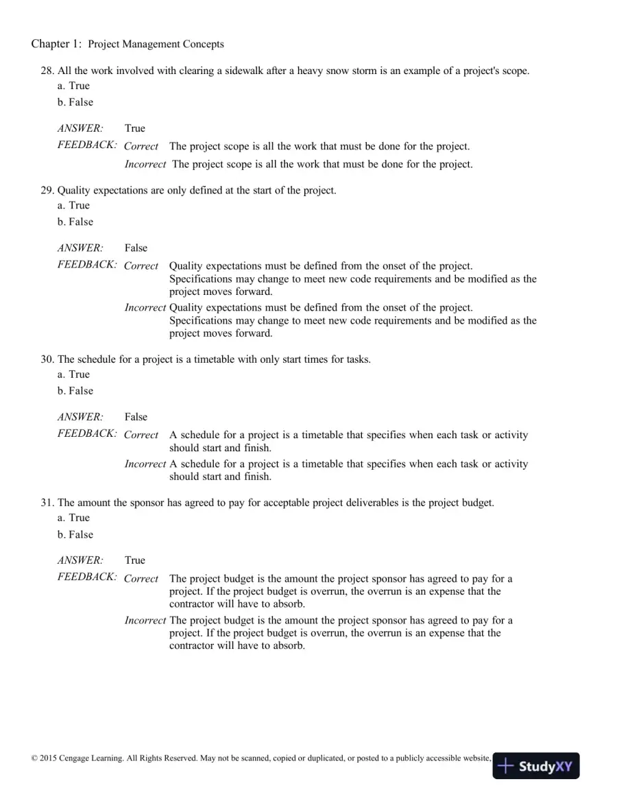 Successful Project Management, 6th Edition Test Bank, page 8
