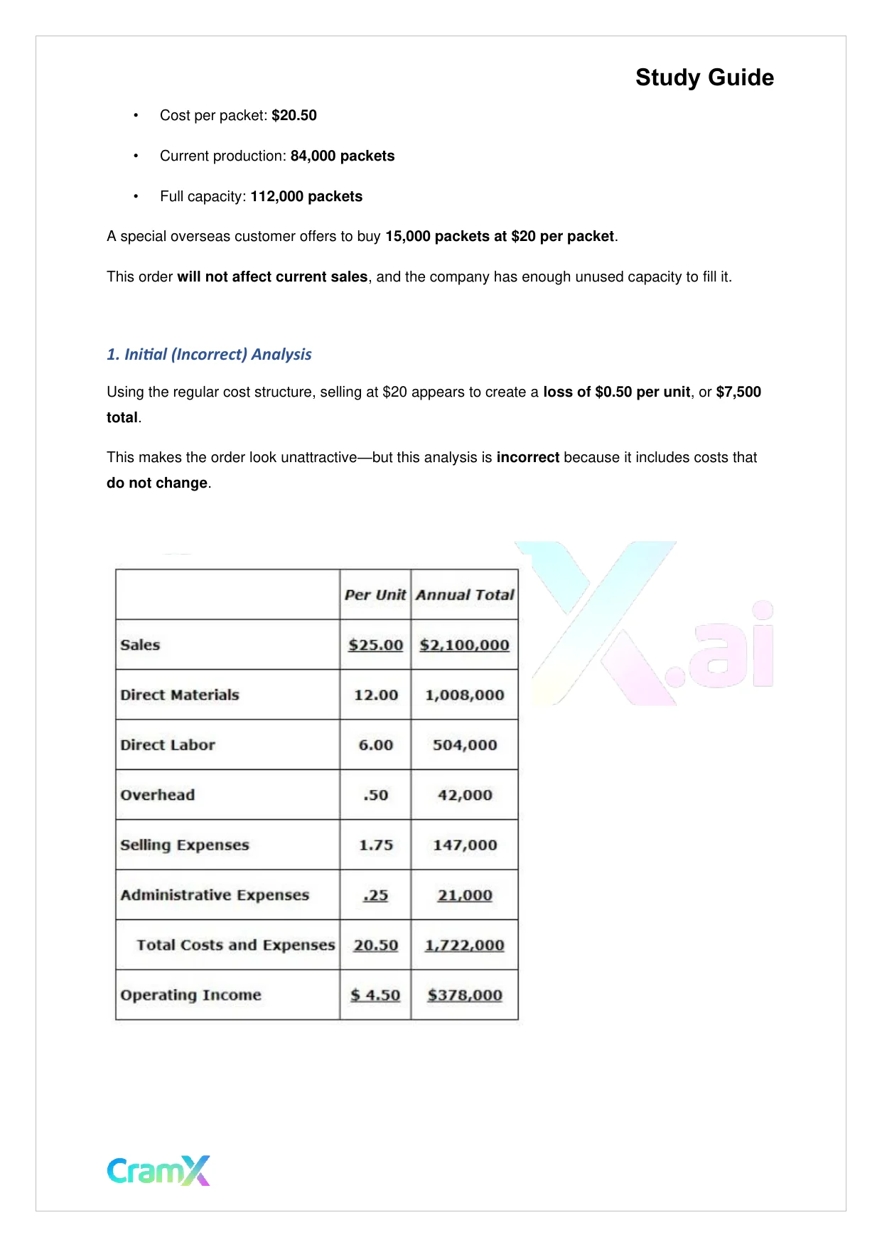 Accounting Principles II – Incremental Analysis - Page 5 preview image